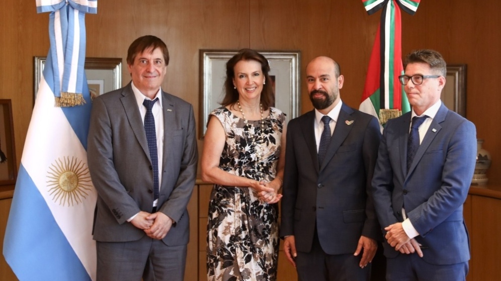 Se reunieron el presidente del CONICET Salamone, la Canciller Mondino y el Embajador de Emiratos Árabes Unidos Alqemzi | CONICET