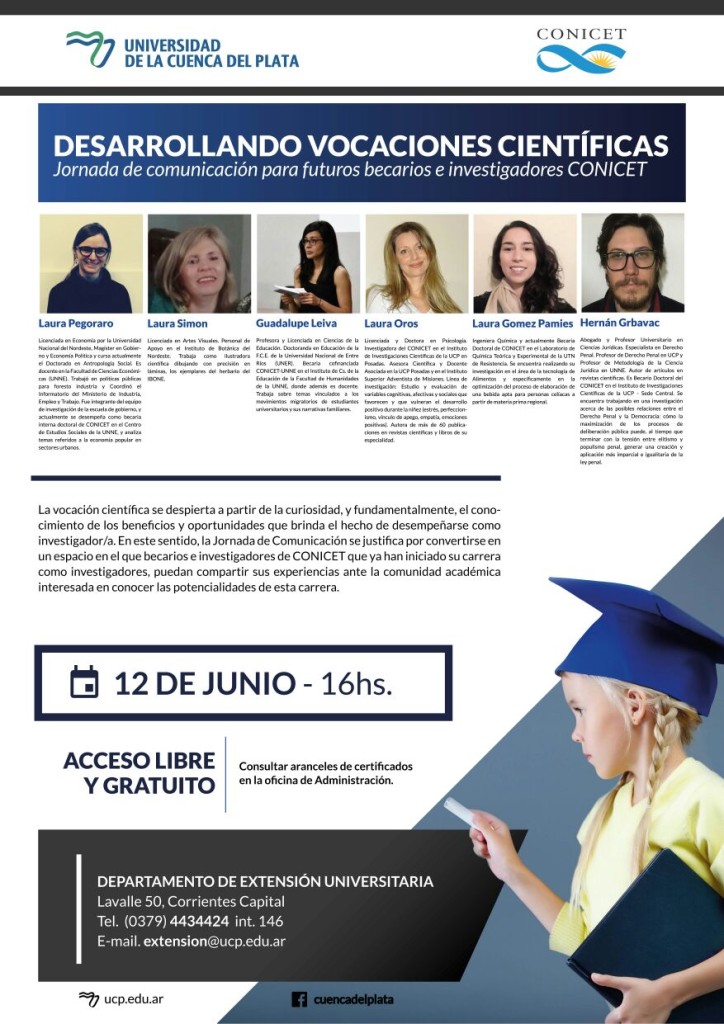 difusión jornadas vocaciones científicas